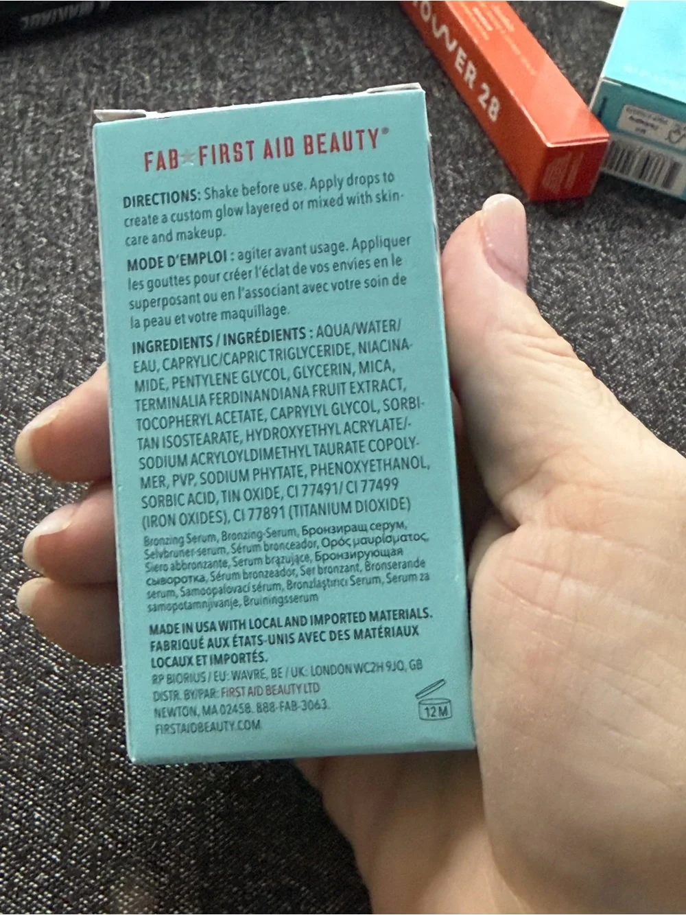 First Aid Beauty Bronze + Glow Drops Niacinamide 1 oz NEW